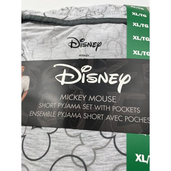 DISNEY Women's PJ's X-Large XL Mickey Mouse Pajamas 2-Piece Lounge Wear NWT - Picture 3 of 6